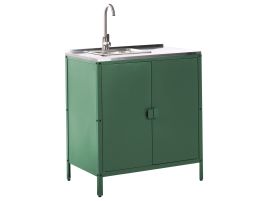 VLIAMA Outdoor Kitchen Cabinet with Sink Green