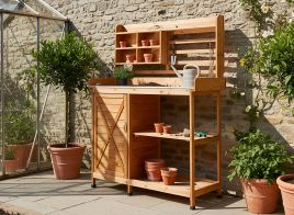 NAGEXI Potting Benche - Light Brown