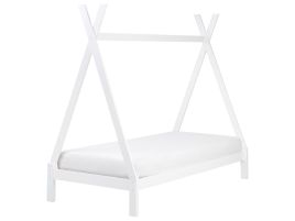 DESHA Wooden Kids Teepee Bedframe EU Single Size White