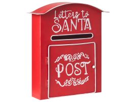 NETHERFORD Santa Post Box - Red
