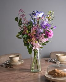 BIKUXA Faux Leather Bar Stool Set of 2 - Brown