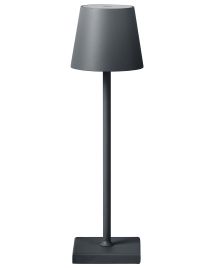 Wireless LED Table Lamp BACEIRO With Dimmer Metal Dark Grey