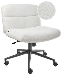MALDENWELL Fabric Office Desk Chair - White
