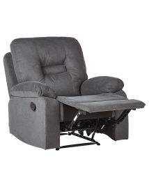 Recliner Chair BERGEN II Fabric Dark Grey