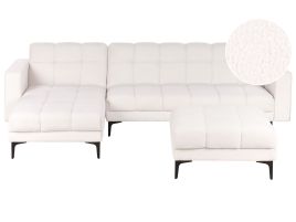 Corner Sofabed - ALNSE Right Hand Facing Fabric White