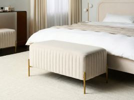 BOHIVO Velvet Footstool - Black