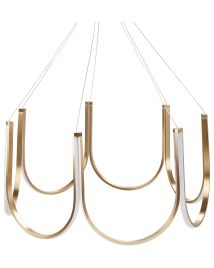 LED Chandelier PERQUENO Metal Gold