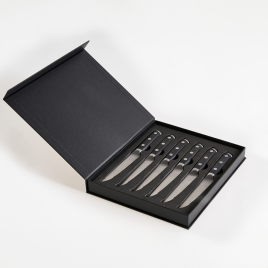 HAVELLIN Steak Knives Set of 6 - Black