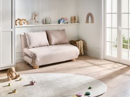 RARUXO Side Table with Wheels - Brown