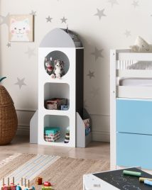 QORVANE Shelving Bookcase - White
