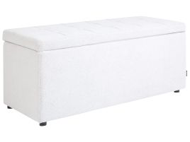 Storage Ottoman OREM Fabric Off-White