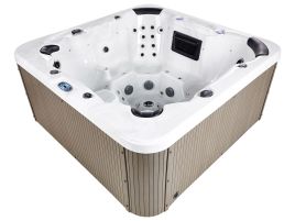 Outdoor Hot Tub with LED VILLARRICA White