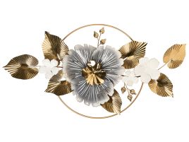 AMBLEWICK Wall Decor Flower Metal - Gold