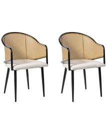 FIRCOMBE Dining Chairs - Set of 2 - Black