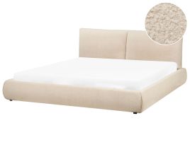 VYNAI Bed Boucle 180 x 200 cm (EU Super King) Light Beige