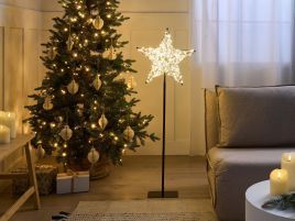 GASERO Home Office Desk - White and Light Brown