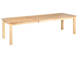 NEWTHORPE Wooden Extending Rectangular Dining Table - Brown