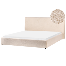 LEVISH Super Kingsize Boucle Fabric Waterbed - Beige