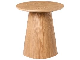 COURTMERE Ash Wood Side Table - Brown