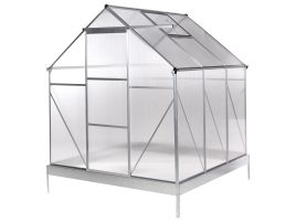 LINWELL Garden Greenhouse 191 cm - Silver