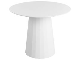 Dining Table PLATO White 100 cm 100 cm Metal