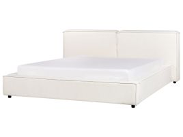 NEWARD Bedframe Fabric 180 x 200cm EU Super Kingsize Bed Off-White