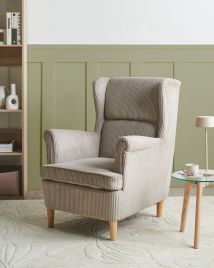 ABSONIA Corduroy Armchair - Beige