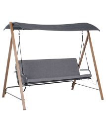 HOLMSBURY Metal Patio Swing - Grey