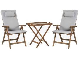BALSA Garden Bistro Set - Light Grey