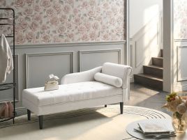 CAMAXO Fabric Right Hand Chaise Longue - Off White