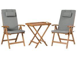 BREEZ Garden Bistro Set - Grey Melange