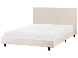 ALKEA Bedframe Fabric 140 x 200cm EU Double Bed Beige