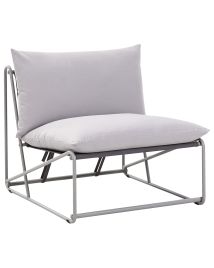 LIMBERLEIGH Garden Chair with Cushion - Grey