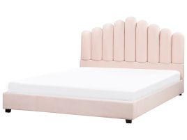 CINVENNES Waterbed Velvet 180 x 200 cm (EU Super King) Pastel Pink