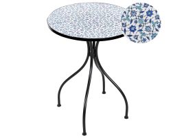 ESTONMERE Metal Bistro Table - Black
