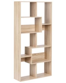 WISCOMBE 6 Tier Bookcase - Light Brown