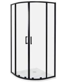 Shower Enclosure JUKATAN 90 x 90 x 185 cm Black
