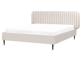 ARIN Bedframe Velvet 160 x 200cm EU Kingsize Bed Beige
