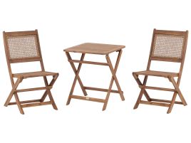 Bistro Set PARAGGI Certified Acacia Wood Brown