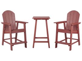 Bistro Set ADIRONDACK Red