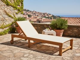 SARUXO Wooden Bar Stool Set of 2 - Beige and Black