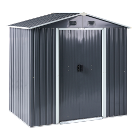 CIRELLIA Metal Garden Shed - Grey