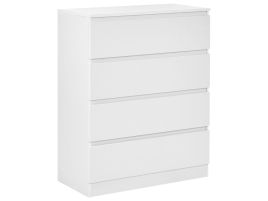 AROSA White Chest of Drawers - Medium-sized, 4 Drawers