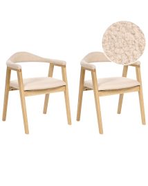 FIELDENMERE Wooden Dining Chairs - Set of 2 - Light Brown