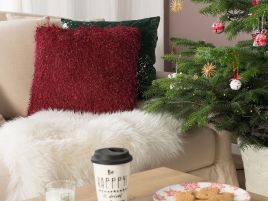 CAFARO Fabric Cushion - Red