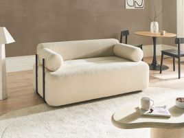 BACOVI Boucle Fabirc 2 Seater Sofa - Off White