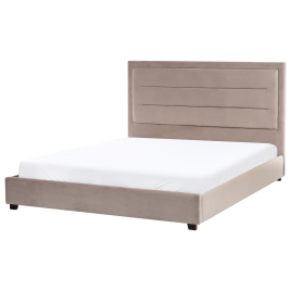 AURENNE Kingsize Velvet Bedframe - Taupe