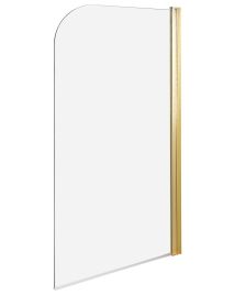 Shower Bath Screen LAPAN 140 x 80 cm Gold