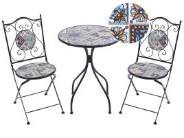 Bistro Set CIVITA Metal Black