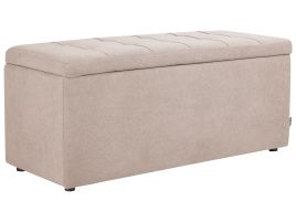 Storage Ottoman OREM Fabric Beige